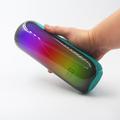T&G TG-384 Mini bærbar Bluetooth-høyttaler med RGB-lys og trådløs musikksubwoofer med støtte for TF/U-disk - grønn