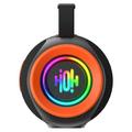 T&G TG484 bærbar Bluetooth-høyttaler 30W med RGB-lys - svart