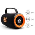 T&G TG484 bærbar Bluetooth-høyttaler 30W med RGB-lys - svart