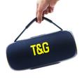 T&G TG484 bærbar Bluetooth-høyttaler 30W med RGB-lys - blå