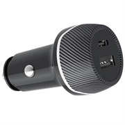 T05 USB-A/USB-C-billader med sporingsfunksjon mot tap for iPhone