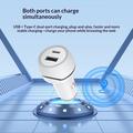 T05 USB-A/USB-C-billader med sporingsfunksjon mot tap for iPhone - hvit