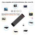 T1-PRO-TV 2-Key IR Learing Function Air Mouse Smart trådløs fjernkontroll med mikrofon for Android TV Box/Stick
