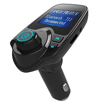 T11 Bluetooth FM-sender og Billader med 3.5mm Lydkabel (Emballasje: Euroblister)
