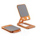 T2 Max sammenleggbar telefon-/nettbrettstativ i aluminium - oransje