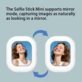 T3 Mini magnetisk selfie-skjerm for iPhone og Android - hvit