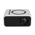 T300S Mini LCD-projektor for hjemmekino - kablet og trådløs skjermsynkronisering (Åpen Emballasje - Bulk Tilfredsstillende) - hvit