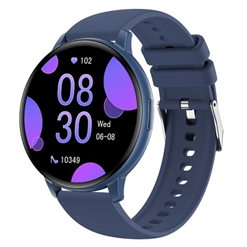T6 Fitness smartklokke med Bluetooth-samtaler og pulsmåler - 1.38" - blå