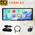 T63 12.3" 4K-skjerm med to kameraer, CarPlay/Android Auto - svart