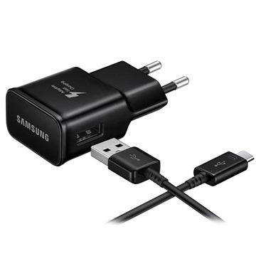 Samsung EP-TA20EB rask lader med strømadapter og type-C kabel - svart