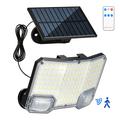 TG-TY19502 Vegglampe med 144 LED-lys og bevegelsessensor samt solcellepanel til hage og terrasse