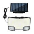 TG-TY19502 Vegglampe med 144 LED-lys og bevegelsessensor samt solcellepanel til hage og terrasse