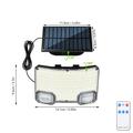 TG-TY19502 Vegglampe med 144 LED-lys og bevegelsessensor samt solcellepanel til hage og terrasse