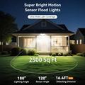 TG-TY19502 Vegglampe med 144 LED-lys og bevegelsessensor samt solcellepanel til hage og terrasse