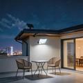 TG-TY19502 Vegglampe med 144 LED-lys og bevegelsessensor samt solcellepanel til hage og terrasse