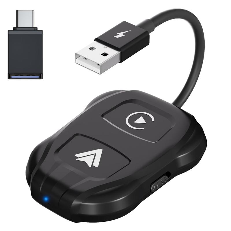 THT-020-2+ USB + USB-C / Typ-C Kabel-zu-Wireless-Carplay-Adapter