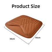 TK036 Nappa Texture bilsetepute med minneskum - kaffe