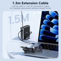 TOOCKI TCT240-33 6-ports GaN-bordlader med skjerm - 240W - svart