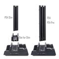 TP4-882 Vertikalt stativ med kjølevifte Kontrollerkjøler Dobbel ladestasjon for Sony Playstation PS4/PS4 Slim/PS4 Pro