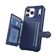 iPhone 17 Pro TPU-deksel med kortholder - Blå