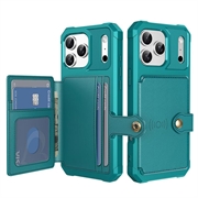 iPhone 17 Pro TPU-deksel med kortholder - Turkis