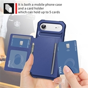 iPhone Air TPU-deksel med kortholder - Blå