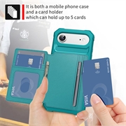 iPhone Air TPU-deksel med kortholder - Turkis