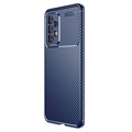 Beetle Carbon Fiber Samsung Galaxy A53 5G Deksel - Blå