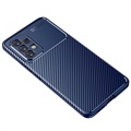Beetle Carbon Fiber Samsung Galaxy A53 5G Deksel - Blå