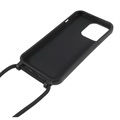 iPhone 13 Pro TPU-deksel med Snor - Svart