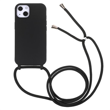 iPhone 13 TPU-deksel med løpesnor - svart