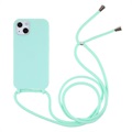 iPhone 13 TPU-deksel med Snor - Baby Blå