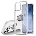 iPhone 14 Pro Max TPU-deksel med Ringholder - Gjennomsiktig