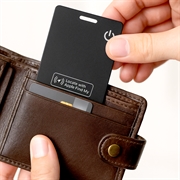 TR203 Ultratynn lommeboksporing - MFi-sertifisert kort med trådløs lading og Apple Find My Support