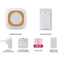 TS-BC620 LED-digitalt vibrerende vekkerklokke med dørklokke for eldre