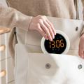 TS-BC800-LED vibrerende vekkerklokke - 3 vibrasjonsnivåer og LED-display - hvit