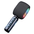 TWS Trådløs Bluetooth Karaoke Mikrofon JY57 - Svart