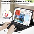 TY3316 Universelt nettbrettveske med Bluetooth-tastatur - 9-11", amerikansk layout - svart