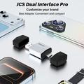 TYS-4262AC 2-i-1 trådløs CarPlay- og Android Auto-adapter - USB-A/USB-C - Sølv
