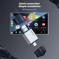 TYS-4262AC 2-i-1 trådløs CarPlay- og Android Auto-adapter - USB-A/USB-C - Sølv