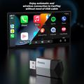 TYS-4262AC 2-i-1 trådløs CarPlay- og Android Auto-adapter - USB-A/USB-C - Sølv