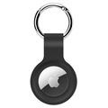 Puro Icon Apple AirTag Silikondeksel med Nøkkelring - Svart