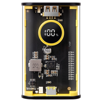 Tactical C4 Explosive Powerbank - USB-C, USB-A - 9600mAh - Gul