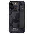 Tactical Camo Troop iPhone 14 Pro Max Hybrid-deksel - Svart