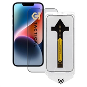 iPhone 13/13 Pro/14/16e/17e Tactical Impact Barrier for Rookies Beskyttelsesglass - Svart kant