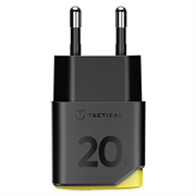 Tactical Minimi 20W GaN USB-C hurtiglader - svart / gul