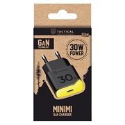 Tactical Minimi 30W GaN USB-C hurtiglader - svart / gul