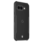 Google Pixel 9a Tactical Quantum Stealth-deksel med forsterkede hjørner - klar / svart