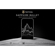 iPhone 17 Pro/18 Pro Tactical Sapphire Bullet Beskyttelsesglass - svart kant