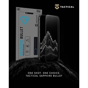 iPhone 17 Pro Max/18 Pro Max Tactical Sapphire Bullet Beskyttelsesglass - svart kant